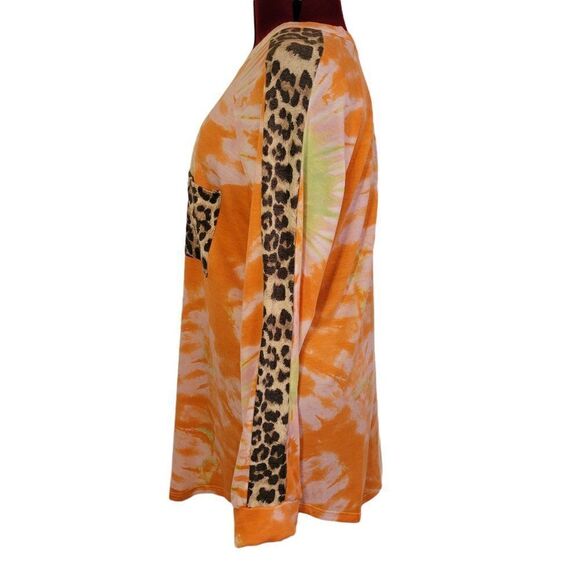 Heimish U.S.A Womens Tie Dye Long Sleeve Shirt (Size 2XL) - Picture 3 of 6